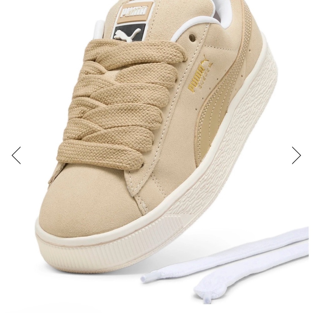 Puma Beige Suede Sneakers